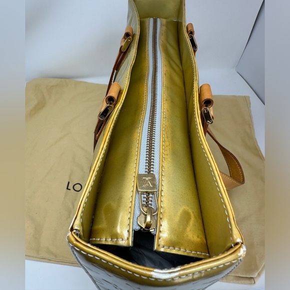 LOUIS VUITTON VINTAGE VERNIS NOISETTE TOTE GUC​ - Picture 10 of 15